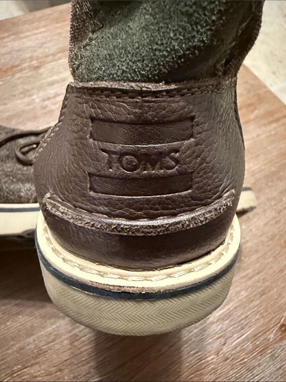 Toms Men's Brown Textile Chukka Boots with Cream Sole 11 - Picture 2 of 5